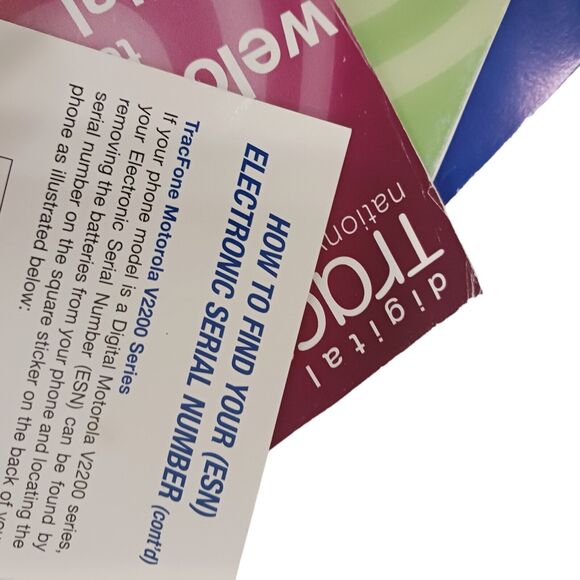 Vintage TRACFONE BOOKLET Papers Instructions (no Phone) Retro Lookback OLD Flaws - Picture 5 of 7